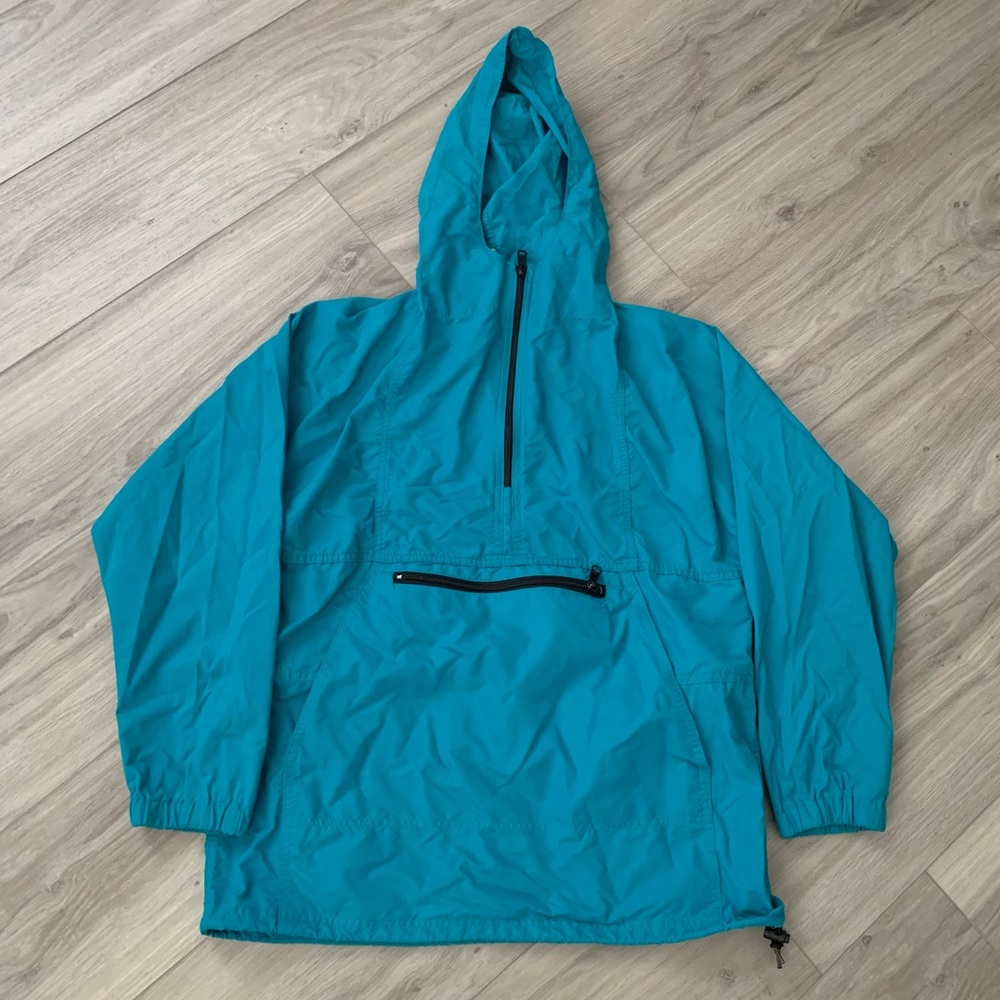 Vintage 80s/90s L. L. Bean Teal Windbreaker